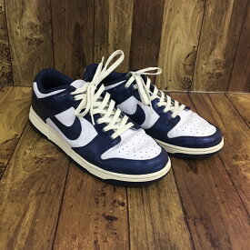 【送料無料】NIKE WMNS DUNK LOW VINTAGE VAVY ナイキ ウィメンズ ダンク ロー ビンテージ ネイビー【中古】【004】