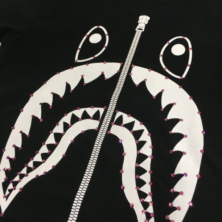 楽天市場】【送料無料】A BATHING APE CRYSTAL STONE SHARK TEE 1J80 