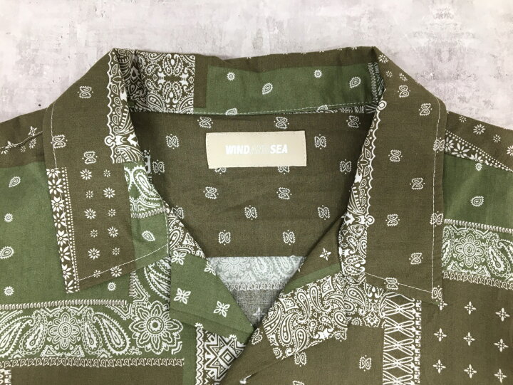 楽天市場】【送料無料】WIND AND SEA WDS PAISLEY-PATTERN S/S SHIRT 