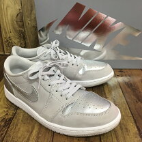 楽天市場】エアジョーダン1 low（カラーシルバー）の通販