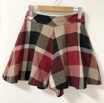 楽天市場】バーバリーブルーレーベル チェック キュロット38の通販