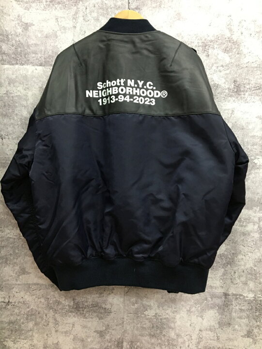 楽天市場】【送料無料】NEIGHBORHOOD NH X Schott . LEATHER COMBI MA 
