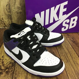 【送料無料】NIKE SB DUNK LOW PROCOURT PURPLE ナイキ エスビー ダンク ロー プロ コート パープル【中古】【004】