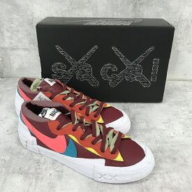 【送料無料】KAWS×Sacai×NIKE　Blazer　Low　TeamRed　カウズ×サカイ×ナイキブレザーローチームレッド【中古】【004】