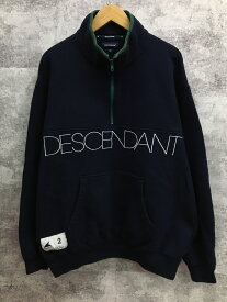 【送料無料】DESCENDANT STRAIN HALF ZIP ディセンダント ハーフジップ スウェット【中古】【004】