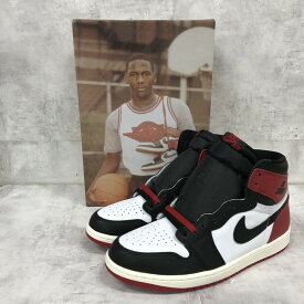 【送料無料】NIKE AIR JORDAN 1 RETRO HIGH OG BLACK TOE REIMAGINED ナイキ エア ジョーダン 1 レトロ ハイ OG 【中古】【004】