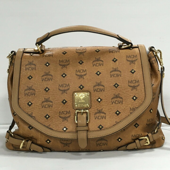 楽天市場】【送料無料】MCM GOLD VISETOS MEDIUM MWE3AVI77CO001 