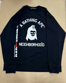 【送料無料】 A BATHING APE × NEIGHBORHOOD L/S TEE サイズ2XL 【中古】 【003】