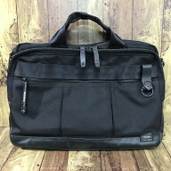 【送料無料】PORTER HEAT 2WAY ポーター ブリーフケース 703-07883 ブラック【中古】 【004】