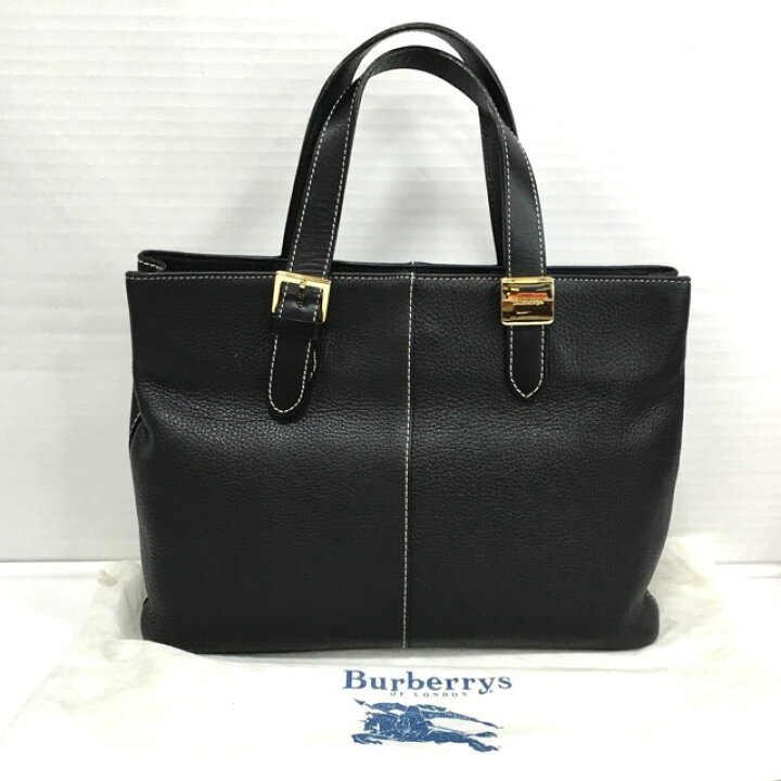 楽天市場】【送料無料】BURBERRY / バーバリー シボ革ハンドバッグ 