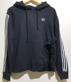 【送料無料】adidas（アディダス）FU3870　HOODIE　BLACK　20FW-I　 レイヤードスタイル　パーカー　レディース【中古】【007】