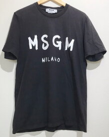MSGM （エムエスジーエム）2840MM97 　ロゴプリント　Tシャツ【中古】【007】
