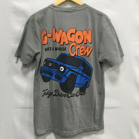 【送料無料】TOKYO DRIVE CAR CLUB /トウキョウドライブカークラブ G-WAGON CrewプリントTシャツ　半袖Tシャツ　S/S TEE　TDCC　メンズ　グレー　size:L【中古】【006】