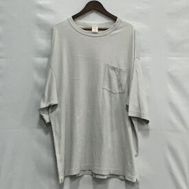 【送料無料】gold 30/2 SUVIN COTTON WIDE T-SHIRT /ゴールド S/SポケットTシャツ GL77829 半袖Tシャツ　東洋エンタープライズ 　グレー　 sizeXL【中古】【006】