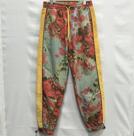 【送料無料】Drew House Bougainvillea track pants /ドリューハウス ブーゲンビリア トラックパンツ　ボトム　メンズ　フラワープリント　イエロー　size:M【中古】【006】