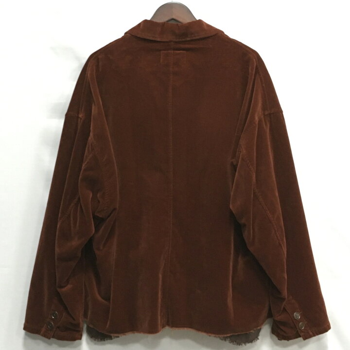 楽天市場】【送料無料】doublet CUT OFF VELVET JACKET 21AW09JK42 