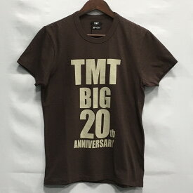 【送料無料】TMT BIG 20th ANNIVERSARY TEE TCS-S19SP14 / ティーエムティー20周年記念 ロゴプリントTee　半袖Tシャツ　メンズ　ブラウン　size:S【中古】【006】