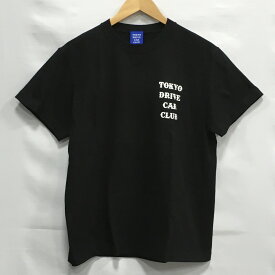 【送料無料】TOKYO DRIVE CAR CLUB BIG LOGO S/S TEE / トウキョウドライブカークラブ　半袖ビッグロゴTシャツ　TDCC　メンズ　ブラック　size:M【中古】【006】