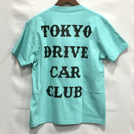 【送料無料】TOKYO DRIVE CAR CLUB BIG LOGO S/S TEE / トウキョウドライブカークラブ　半袖ビッグロゴTシャツ　TDCC　メンズ　グリーン　size:M【中古】【006】
