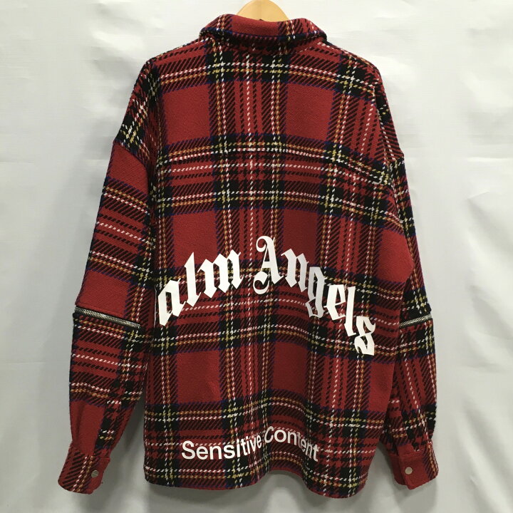 楽天市場】【送料無料】PALM ANGELS CHECK ZIPPED OVERSHIRT 
