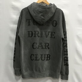 【送料無料】TOKYO DRIVE CAR CLUB / トウキョウドライブカークラブ プルオーバーパーカー　TDCC　プリント　メンズ　グレー　size:M【中古】【006】