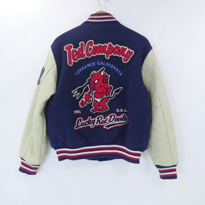 楽天市場】【中古】TED COMPANY｜テッドカンパニー 袖レザースタジャン 