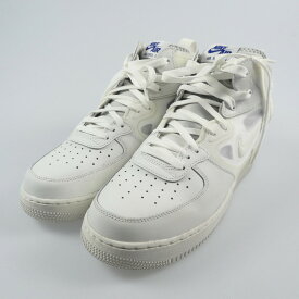 【中古】NIKE｜ナイキ DQ1872-101 2022A/W AIR FORCE 1 MID REACT スニーカー ホワイト サイズ：28.5cm【f126】