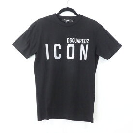 【中古】DSQUARED2｜ディースクエアード Reflective Icon T-Shirt Tシャツ S79GC0019 2021SS 国内正規品 ブラック サイズ：S / インポート【f108】
