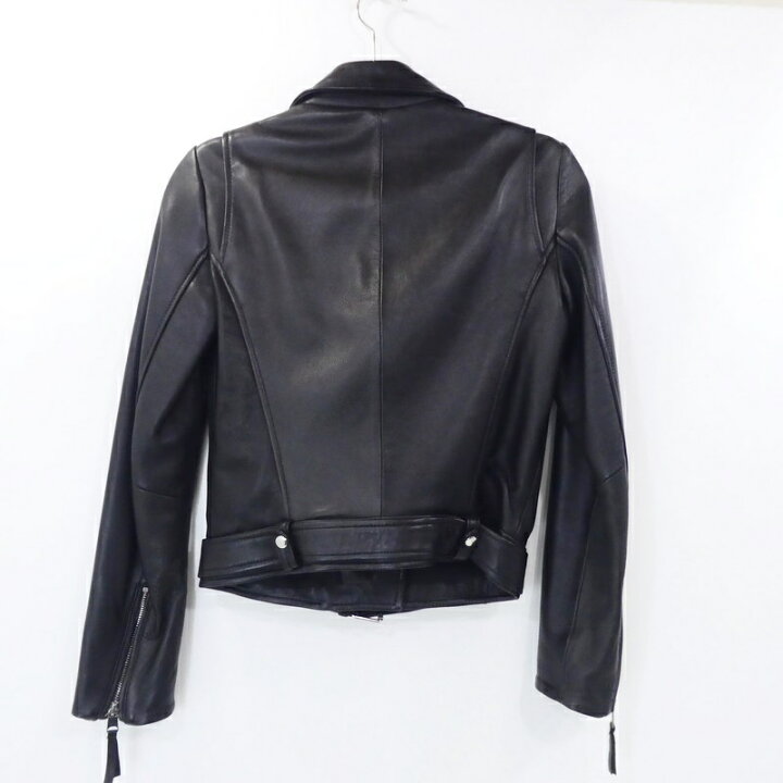 楽天市場】【中古】ZARA｜ザラ ラムレザーダブルライダースジャケット 