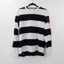 【中古】BURBERRY｜バーバリー Laxley Stripe Cotton Oversized Long-Sleeve T-Shirt 8029484 Tシャツ長袖 サイズ：S / インポート【f102】