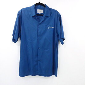 【中古】Carhartt WIP｜カーハート ダブリューアイピー SS Delray Shirt オープンカラーシャツ 2022SS ブルー サイズ：M / ストリート【f103】