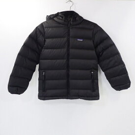 【中古】Patagonia｜パタゴニア BOYS HI-LOFT DOWN SWEATER HOODY 68207 ダウンジャケット キッズ 2019AW ブラック サイズ：L / カジュアル【f111】