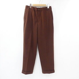 【中古】WESTOVERALLS｜ウエストオーバーオールズ GOOD FIT TROUSERS 20FWPT01 スラックス 2020AW ブラウン サイズ：【f107】