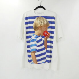 【中古】J.W.Anderson｜ジェイダブリュ アンダーソン BOY WITH APPLE OVERSIZED TEE Tシャツ半袖 JT0119-PG1213/596-80041005 2023S/S ホワイト サイズ：M【f108】