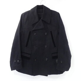 【中古】PORTER CLASSIC｜ポータークラシック PC7 CANVAS PEACOAT Pコート 2016A/W ブラック サイズ：M / セレクト【f091】