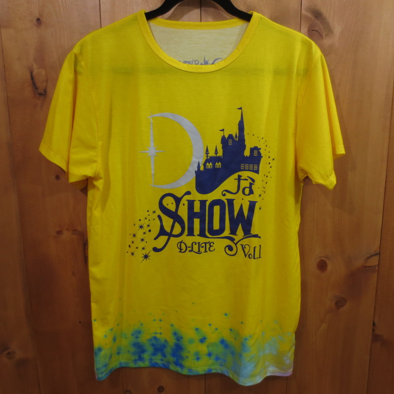 中古 正規品 Bigbang D Lite Dなshow Vol 1 Dなシャツ テソン カラー イエロー サイズ M タレントグッズ