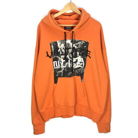 【中古】DIESEL｜ディーゼル S-POFT/プルオーバーパーカー/ ORANGE サイズ：XL【f102】