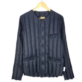 【中古】Rocky Mountain Featherbed｜ロッキーマウンテンフェザーベッド SIX MONTH CARDIGAN/ダウンジャケット/ ネイビー サイズ：38【f093】