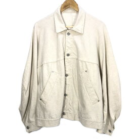 【中古】URU｜ウル Cotton Ramie Oversize Jacket/コットンジャケット アイボリー サイズ：1【f096】