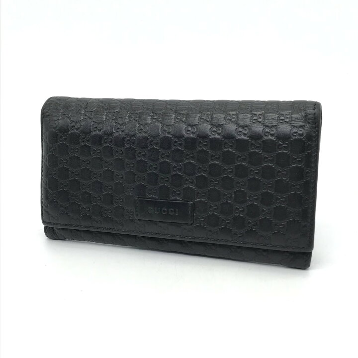 楽天市場】【中古】GUCCI｜グッチ マイクログッチシマ/二つ折り長財布 