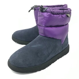 【中古】UGG｜アグ ×ROCKY MOUNTAIN FEATHERBED×BEAMS/クラシックミニ ムートンブーツ/ パープル×ネイビー サイズ：27cm【f127】