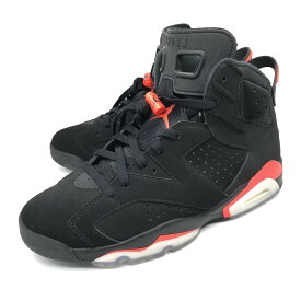 【中古】NIKE｜ナイキ AJ6/AIR JORDAN 6 RETRO/スニーカー/384664-060 BLACK/INFRARED サイズ：27.5cm【f126】