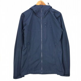 【中古】Haglofs｜ホグロフス TRAIL JACKET MEN/マウンテンパーカー/603975 NAVY サイズ：S / アウトドア【f92】