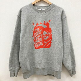 【中古】CLUCT｜クラクト BORN TO RAISE HELL スウェットシャツ グレー サイズ：M【f104】