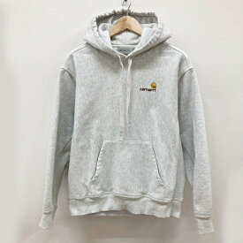 【中古】Carhartt WIP｜カーハートダブリューアイピー HOODED AMERICAN SCRIPT SWEAT プルオーバーパーカー グレー サイズ：S【f101】