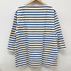 【中古】SCYE BASICS｜サイベーシック Striped Cotton Jersey Basque Shirt ボーダー バスクシャツ カットソー ホワイト サイズ：40【f099】