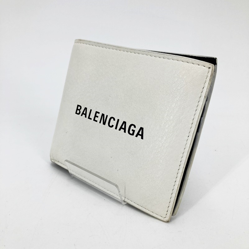 BALENCIAGA｜バレンシアガ 485108 エブリデイ 2つ折り財布 ホワイト【f125】のサムネイル