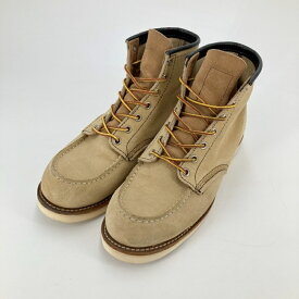 【中古】RED WING｜レッドウィング 8173 6inch CLASSIC MOC TOE ブーツ ベージュ サイズ：26.5cm【f127】