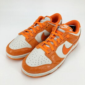 【中古】NIIKE｜ナイキ FN7773-001 WMNS DUNK LOW ウィメンズ ダンク ロー スニーカー ライトボーン/セーフティオレンジ サイズ：27.5cm【f126】