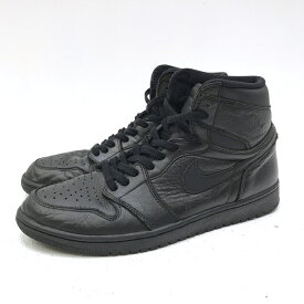 【中古】NIKE ナイキ 555088-022 Air Jordan 1 Retro High OG Black エアジョーダン1 ハイ OG ブラック スニーカー サイズ：28.5cm カラー：ブラック 【f126】